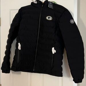 New Greenbay Packers Cutter & Buck Black Mission Ridge Jacket men’s size L